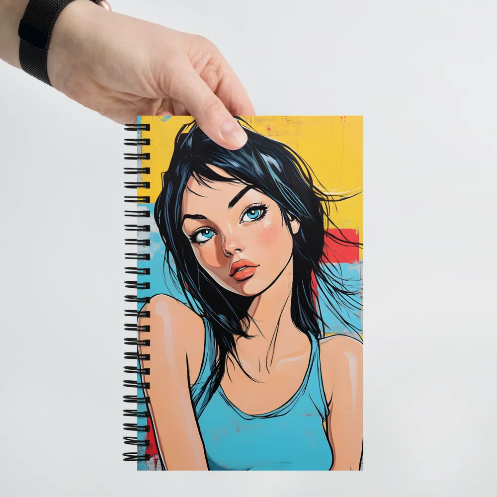 Vibrant Portrait of Modern Youth | Spiral Notebook