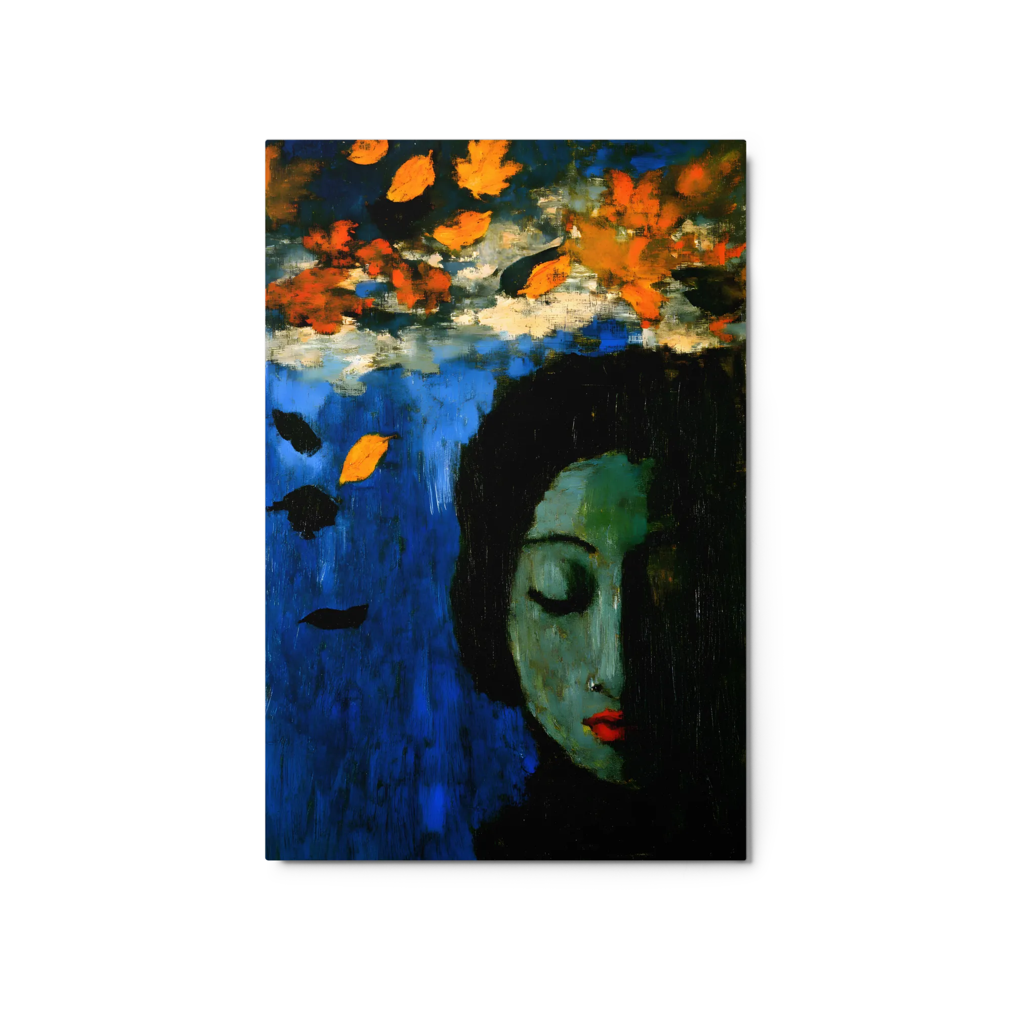 Melancholy in Blue 
 Metal Print | 20″x 30″