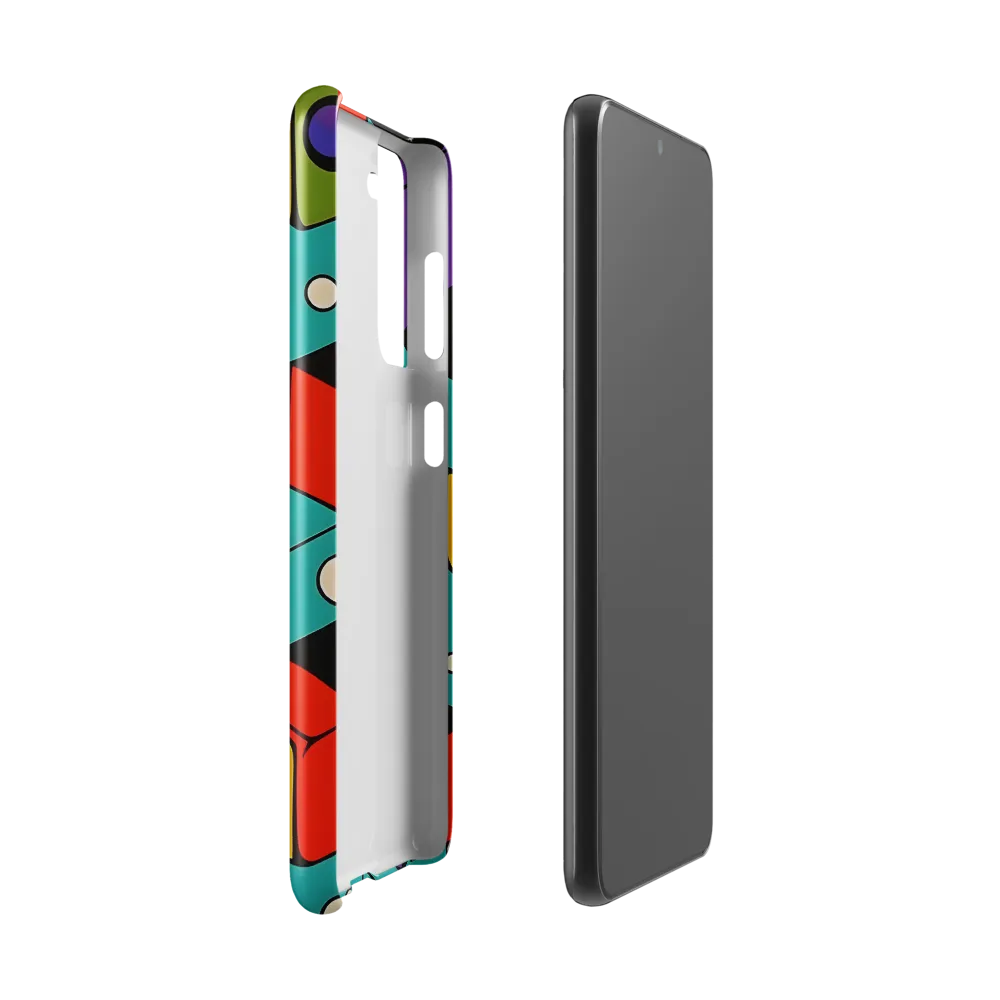 Vibrant Geometric Harmony | Phone Case |  S21 | Snap Case | Glossy