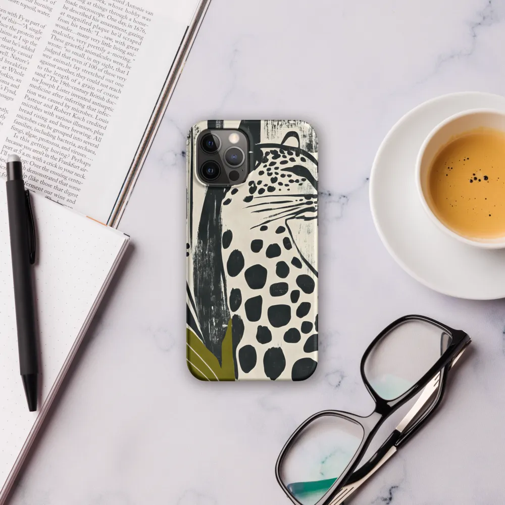 Leopard in Silhouette: A Modern Appeal | Phone Case |  12 Pro | Snap Case | Matte