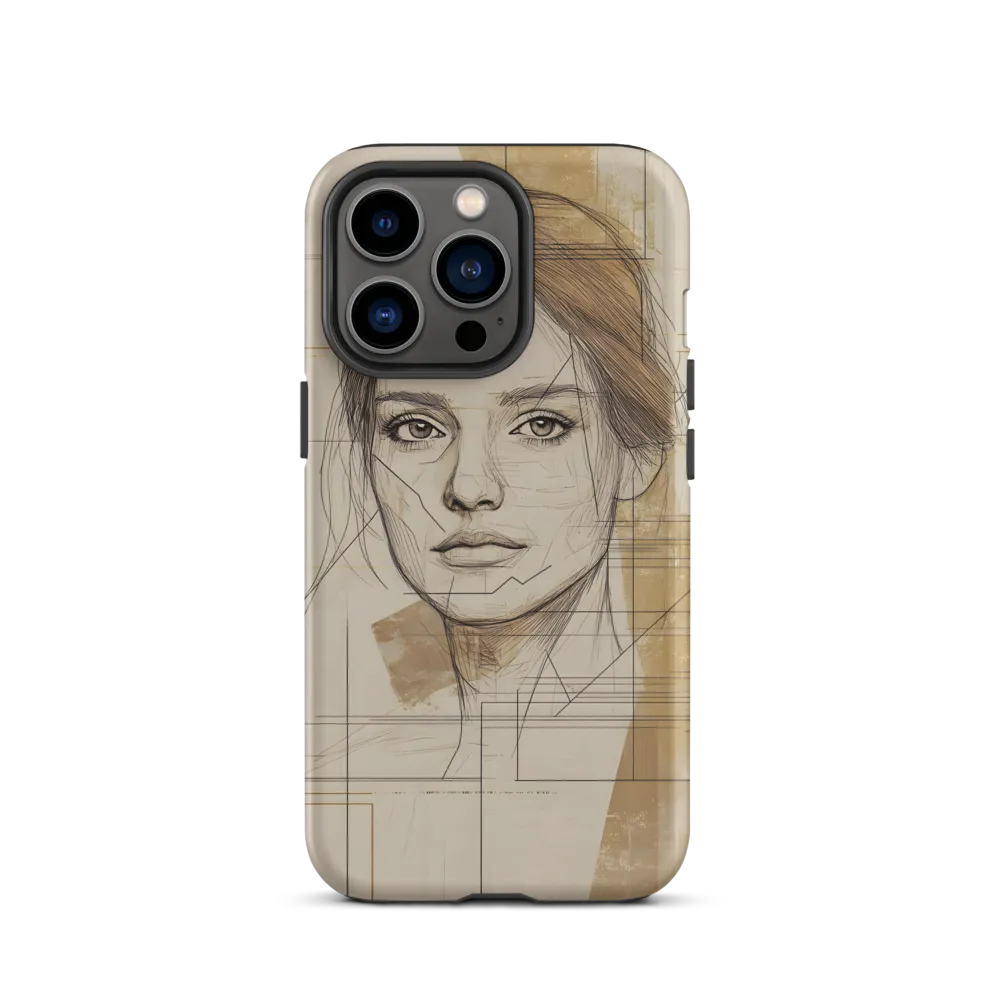 Geometric Elegance: A Modern Portrait