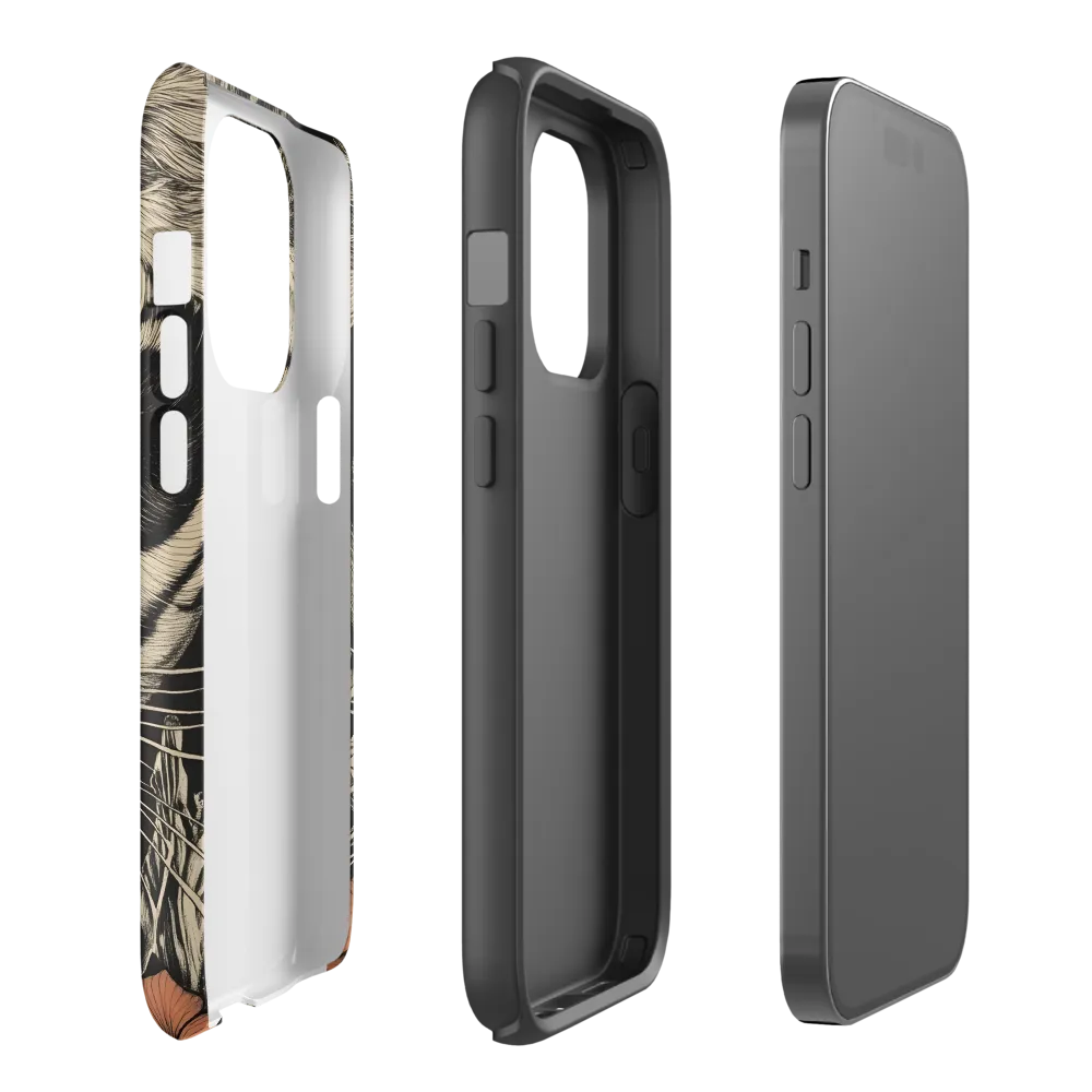 Feline Majesty: The Human-Leopard Connection | Phone Case |  14 Pro | Tough Case | Matte