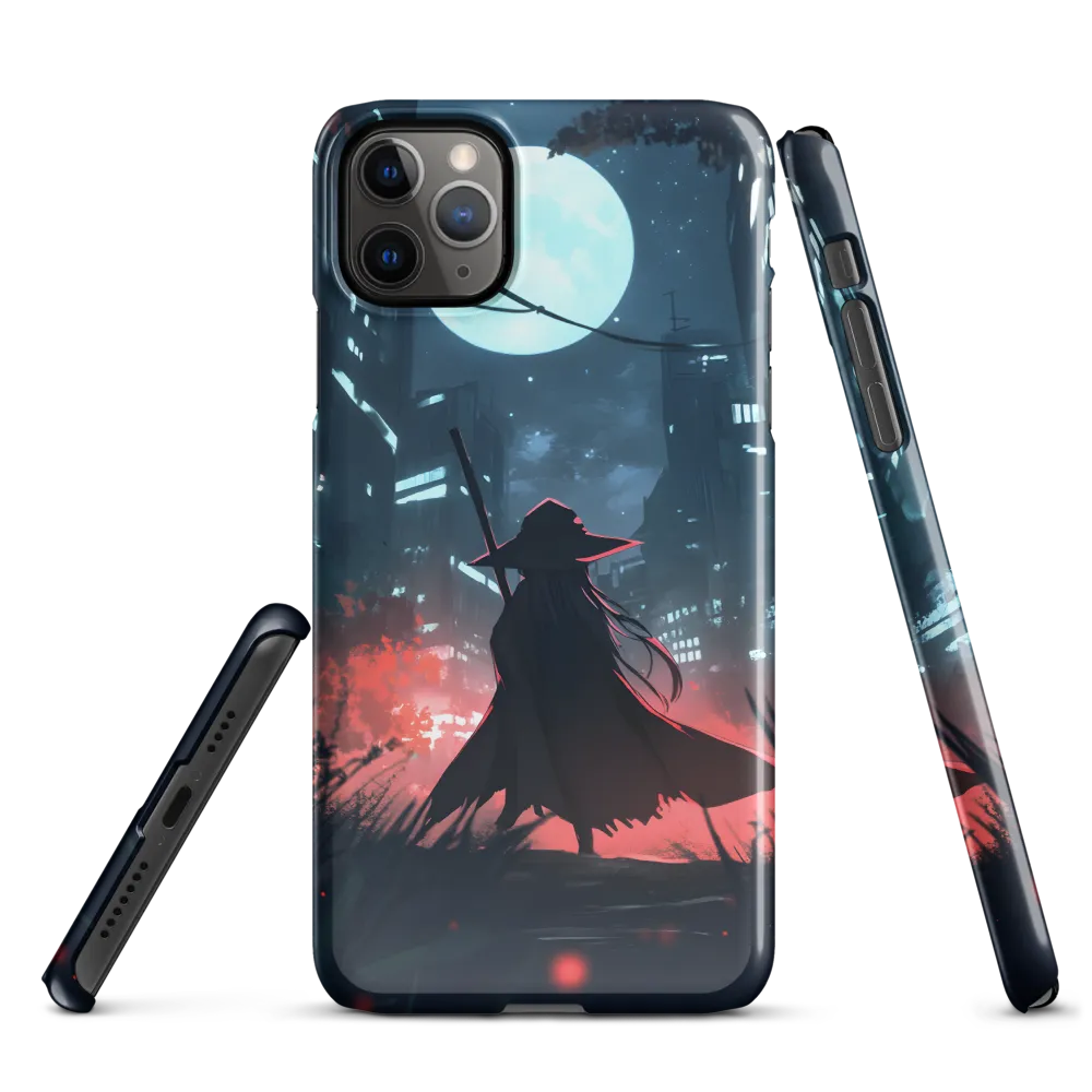 The Enigmatic Witch of the Night City | Phone Case |  11 Pro Max | Snap Case | Glossy