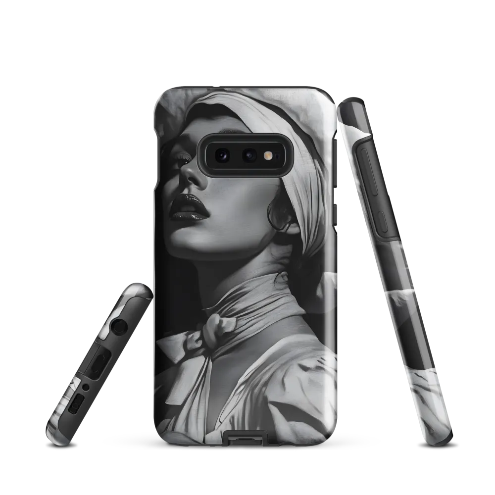 Timeless Elegance: A Charcoal Portrait of Grace
