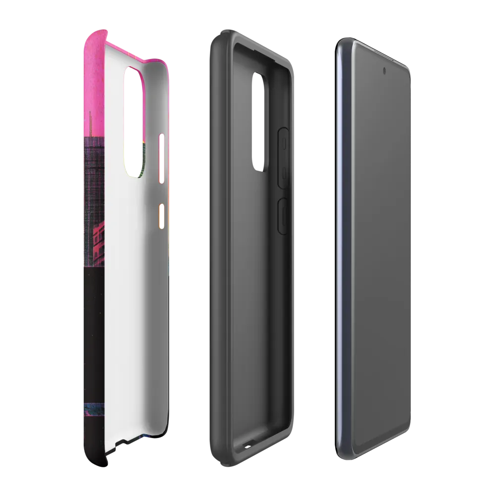 Neon Dreamscape: A Synthwave City | Phone Case |  S20 FE | Tough Case | Matte