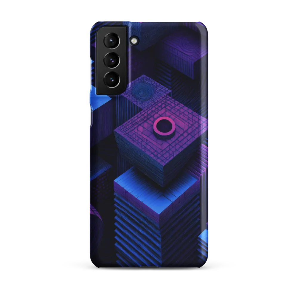 Geometric Dreams in Blue and Purple