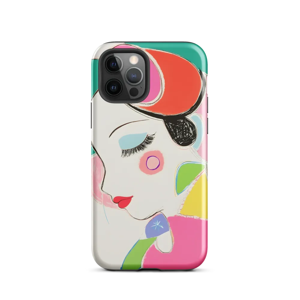 Whimsical Portrait in Colorful Abstraction