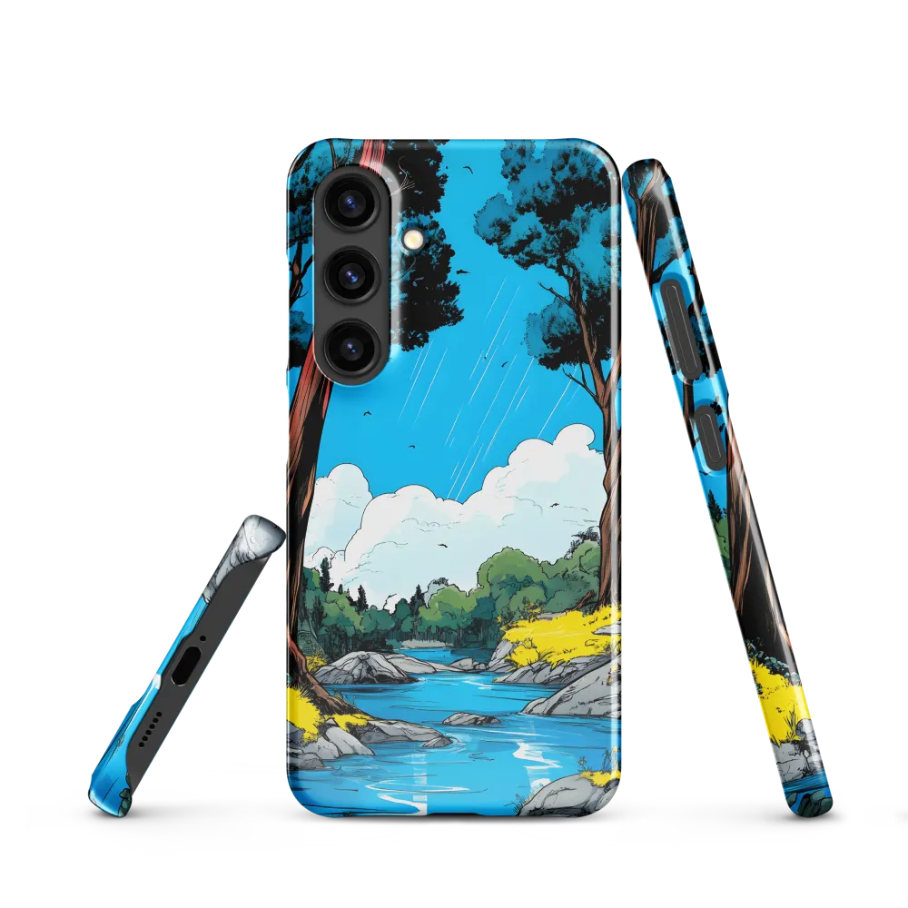 Tranquil River in a Comic Landscape