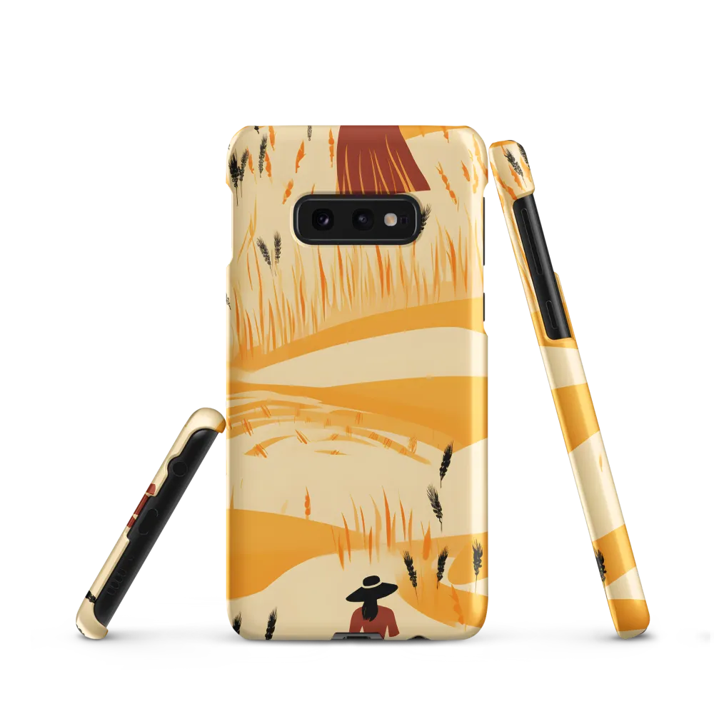 Embracing the Fields: A Floral Journey | Phone Case |  S10e | Snap Case | Matte