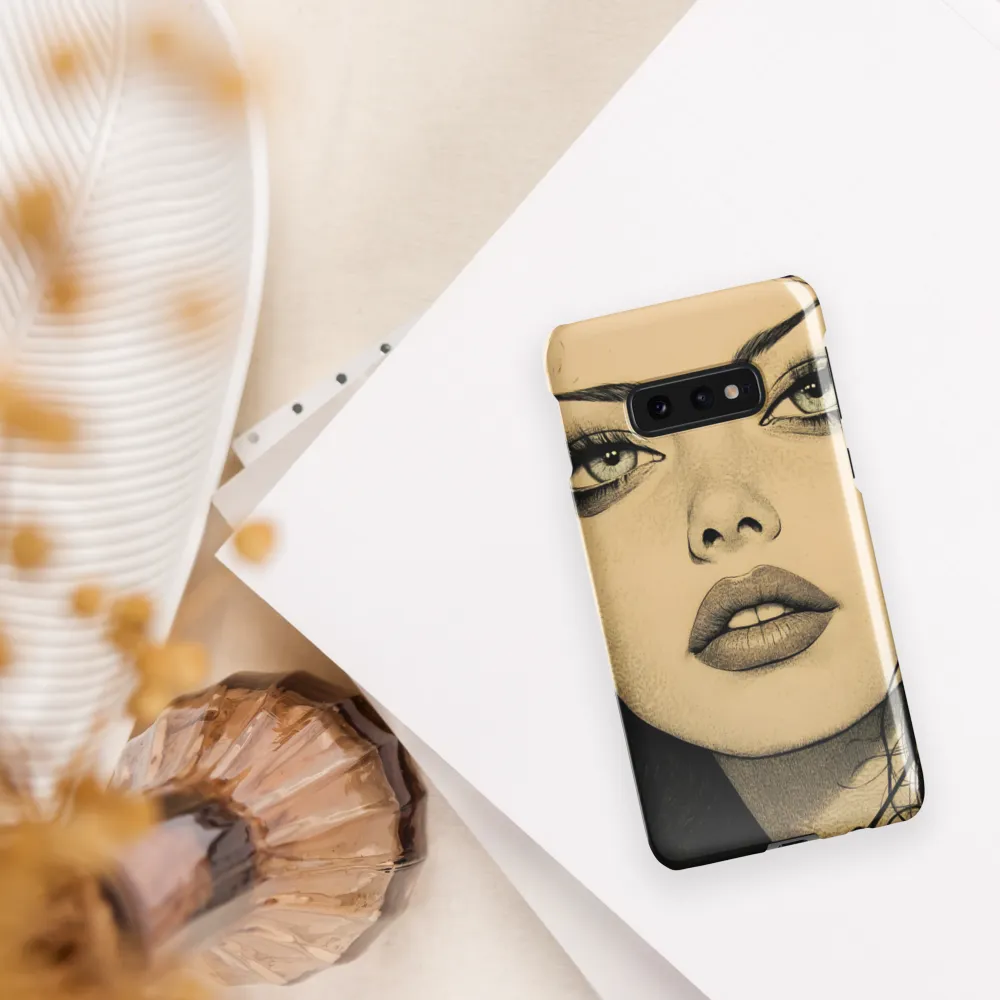 Enigmatic Gaze | Phone Case |  S10e | Snap Case | Glossy