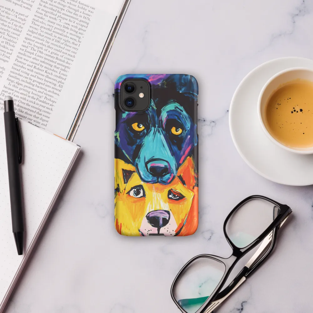 Vibrant Companions: An Expression of Canine Spirit | Phone Case |  11 | Snap Case | Matte