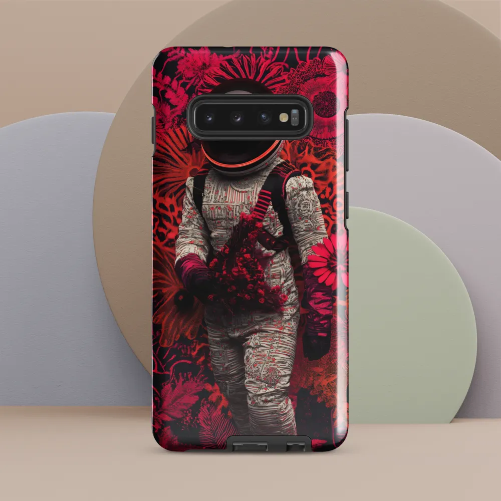 Cosmic Blooms: A Journey Through Space and Nature | Phone Case |  S10 Plus | Tough Case | Glossy