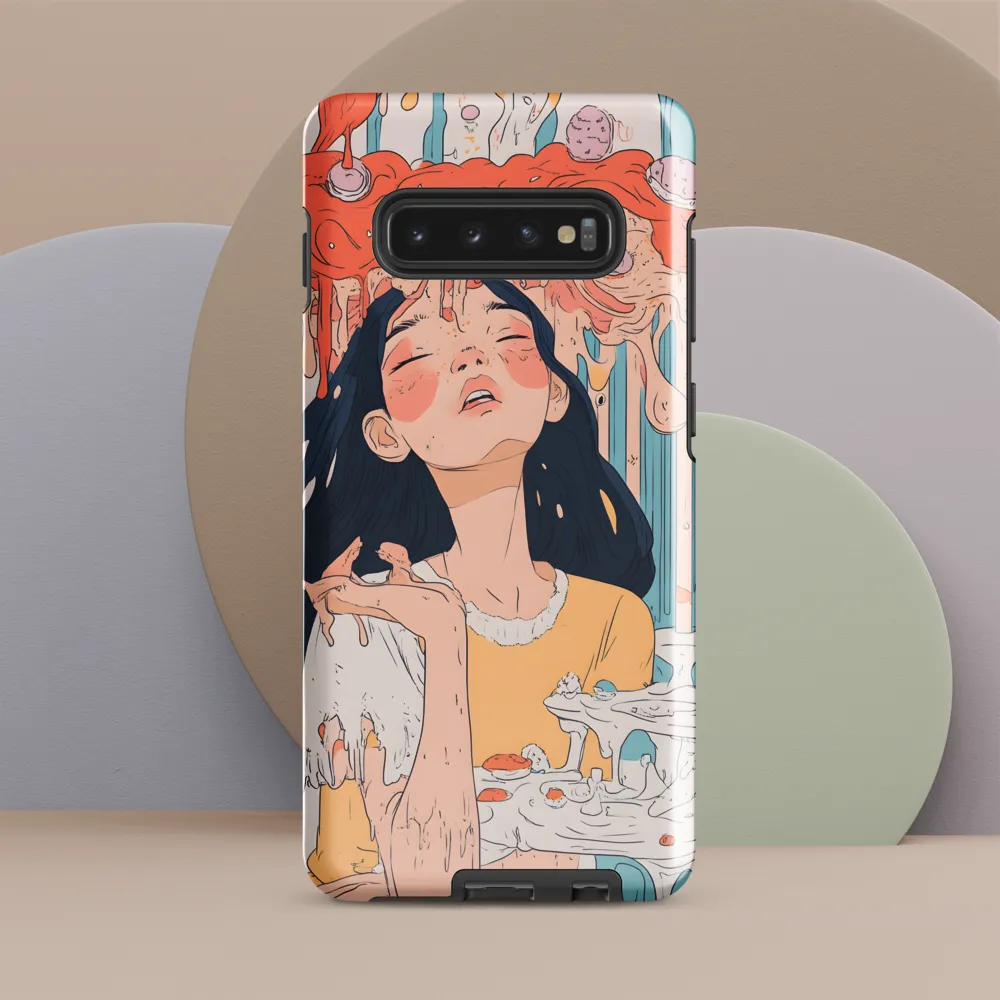 Melting Dreams: A Whimsical Indulgence | Phone Case |  S10 Plus | Tough Case | Glossy