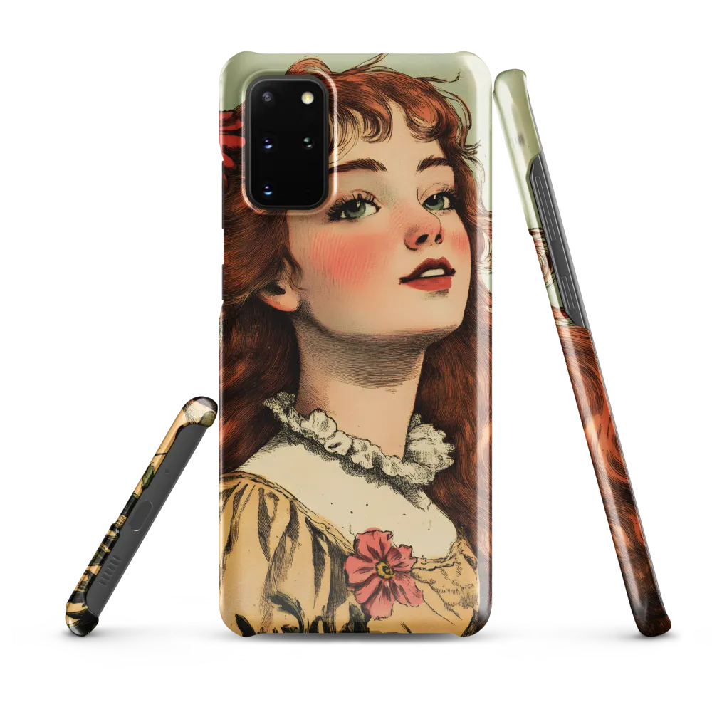 Whimsical Portrait of a Flower-Adorned Girl
