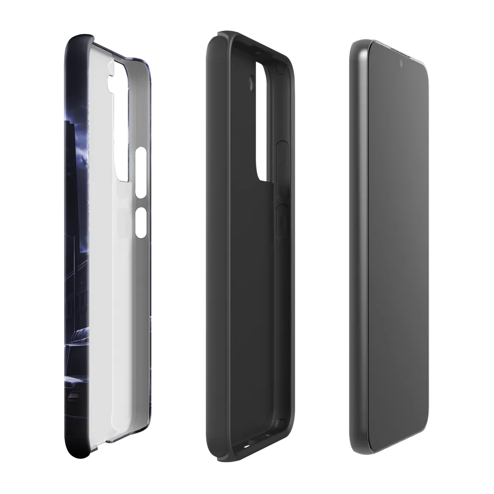 Stormy Cityscape: Shadows of the Night | Phone Case |  S22 Plus | Tough Case | Glossy