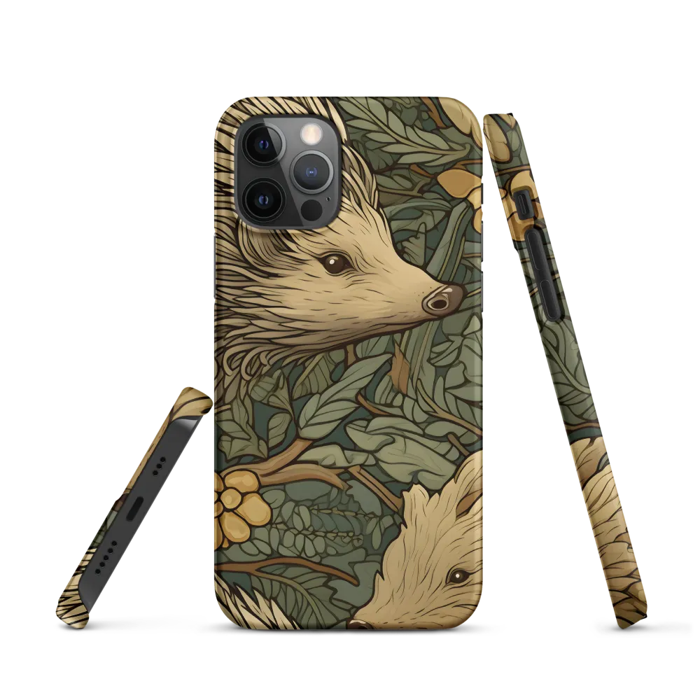 Whimsical Hedgehog Garden | Phone Case |  12 Pro | Snap Case | Matte