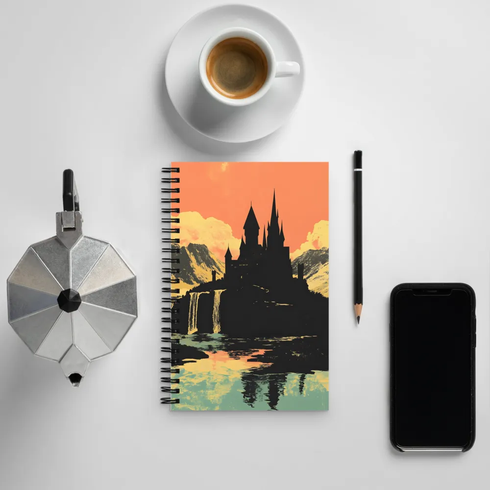 Mystical Castle in a Dreamscape | Spiral Notebook