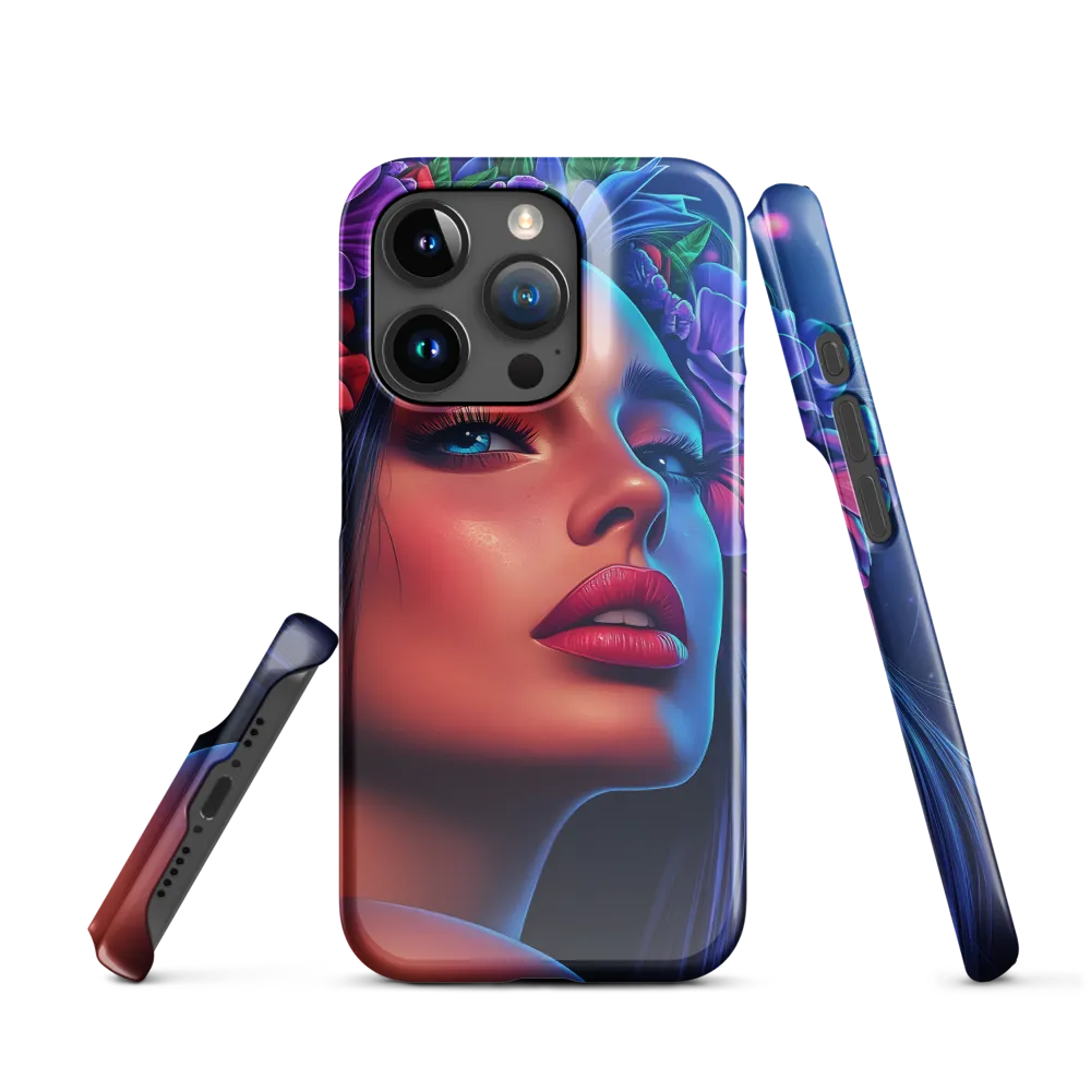 Radiance of the Floral Queen | Phone Case |  15 Pro | Snap Case | Glossy