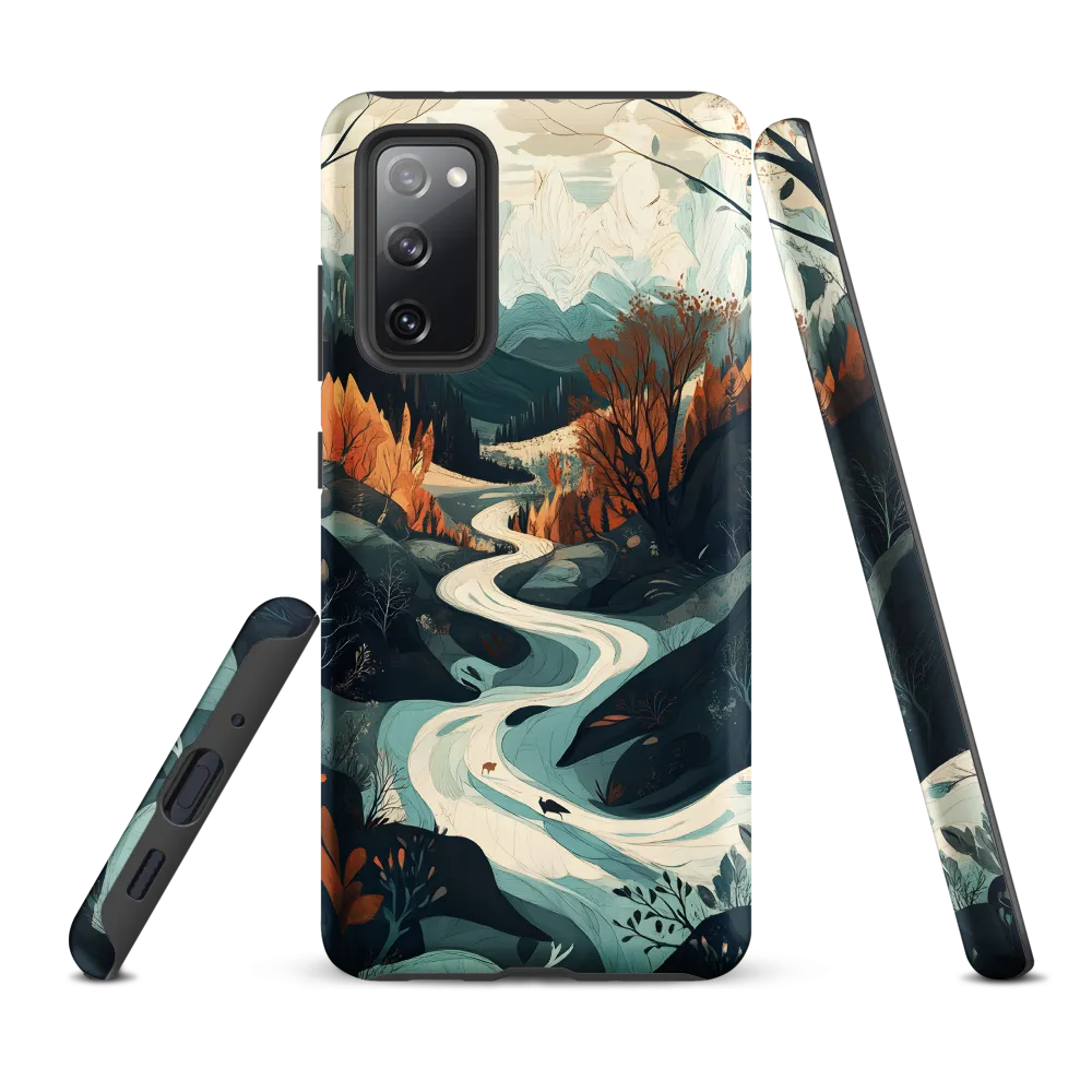 Winding Serenity: A Digital Landscape