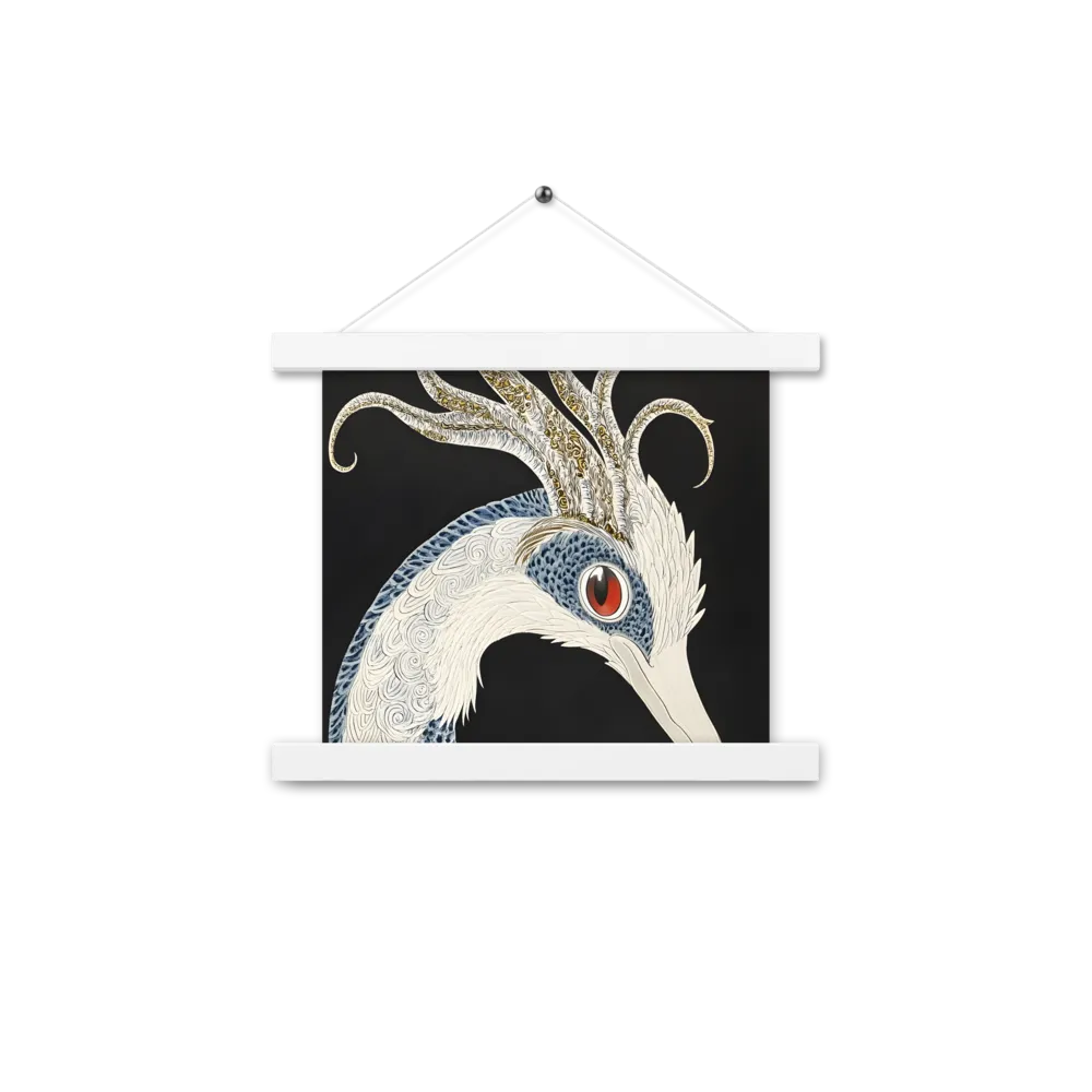 Elegance of the Majestic Peacock | Poster With White Wood Hanger | 10″×10″