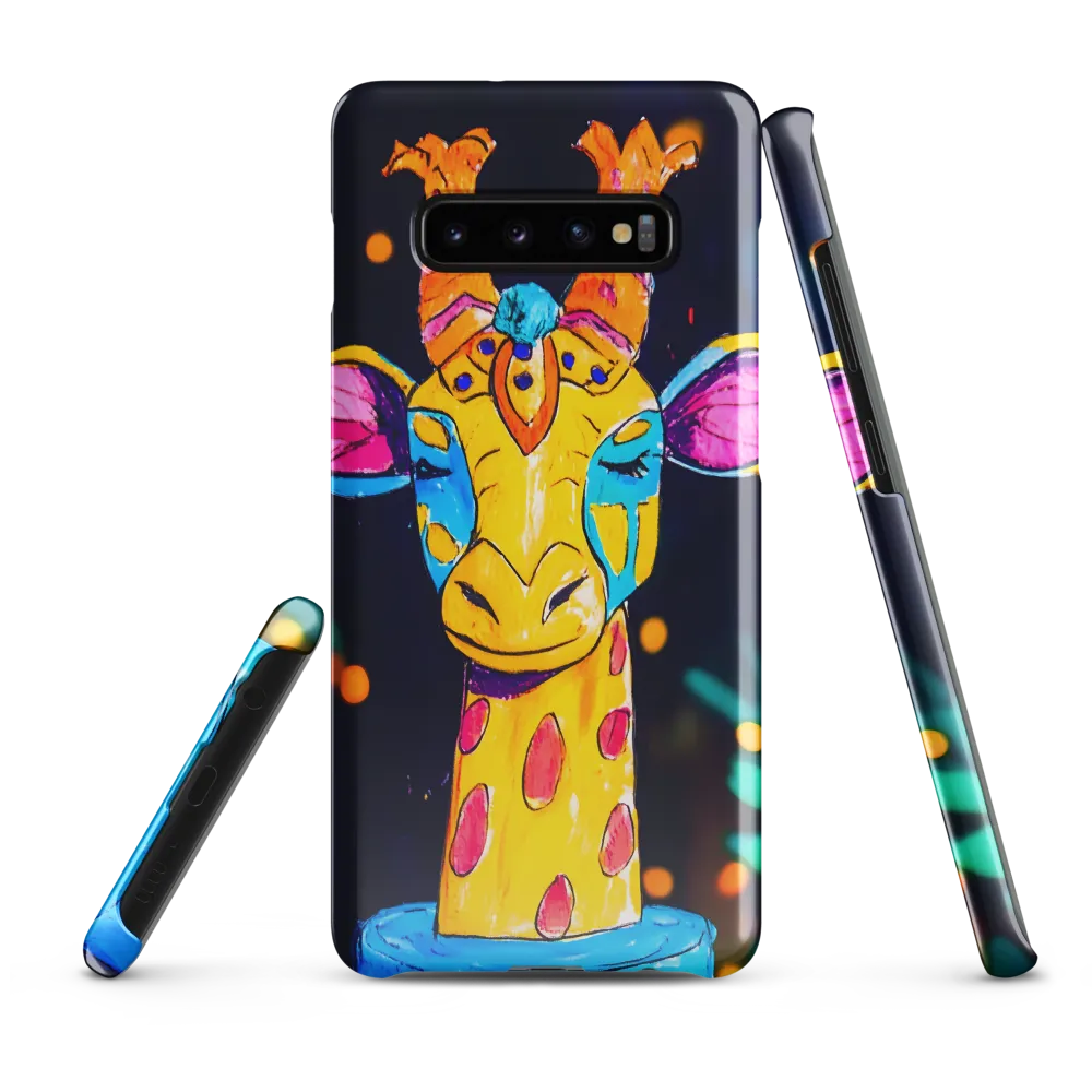 Whimsical Giraffe in Vibrant Colors | Phone Case |  S10 Plus | Snap Case | Glossy