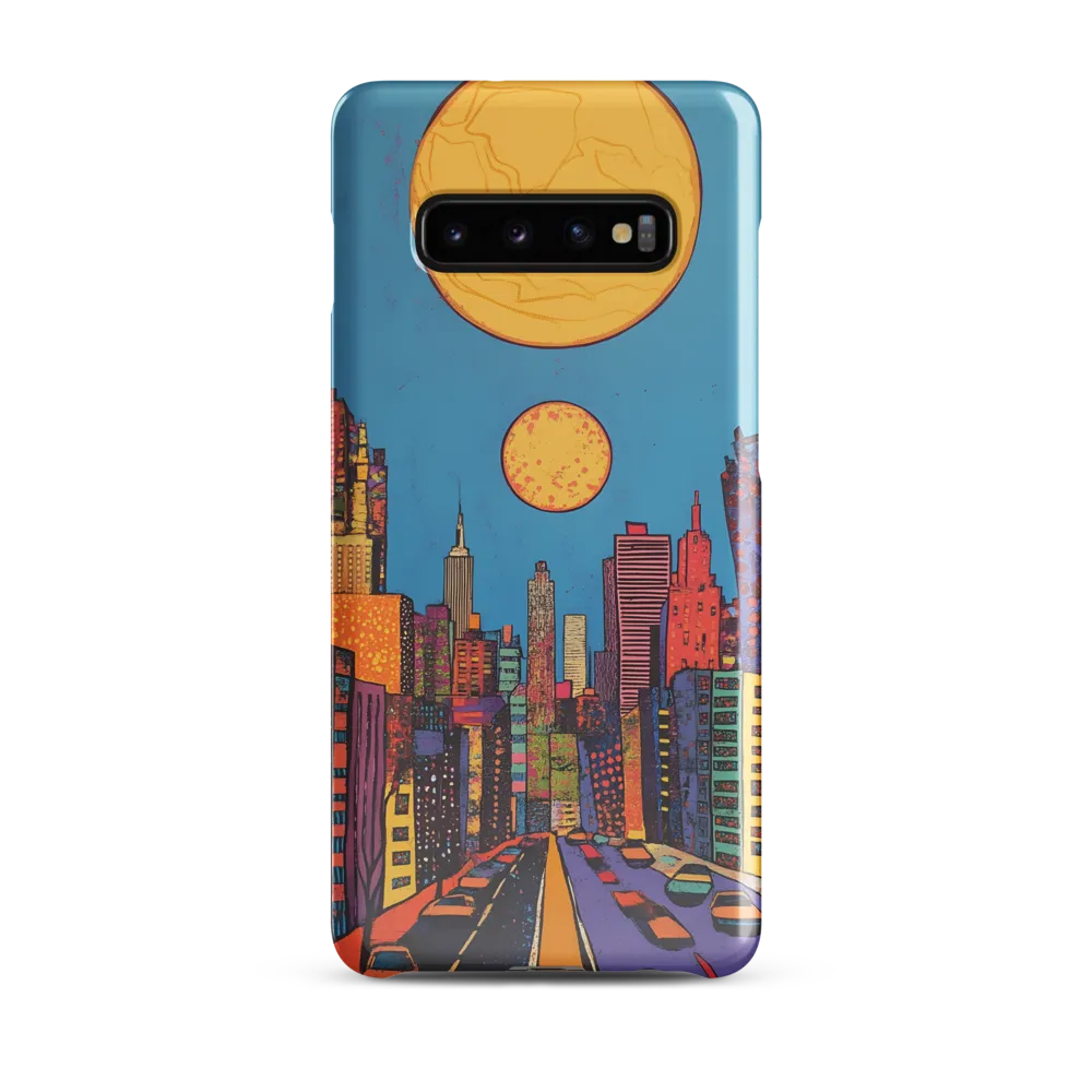 Urban Vibrance: A Pop Art Cityscape | Phone Case |  S10 Plus | Snap Case | Glossy