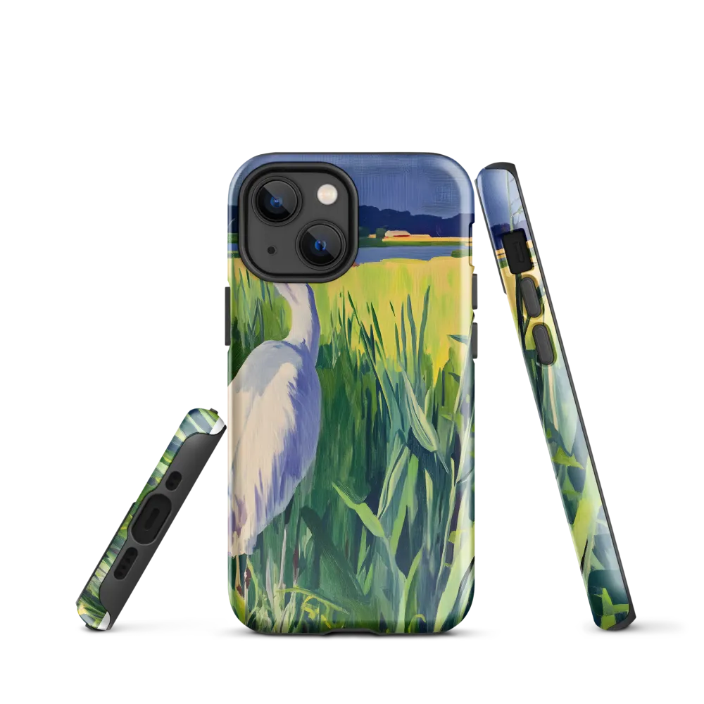Graceful Presence: The Heron in the Meadow