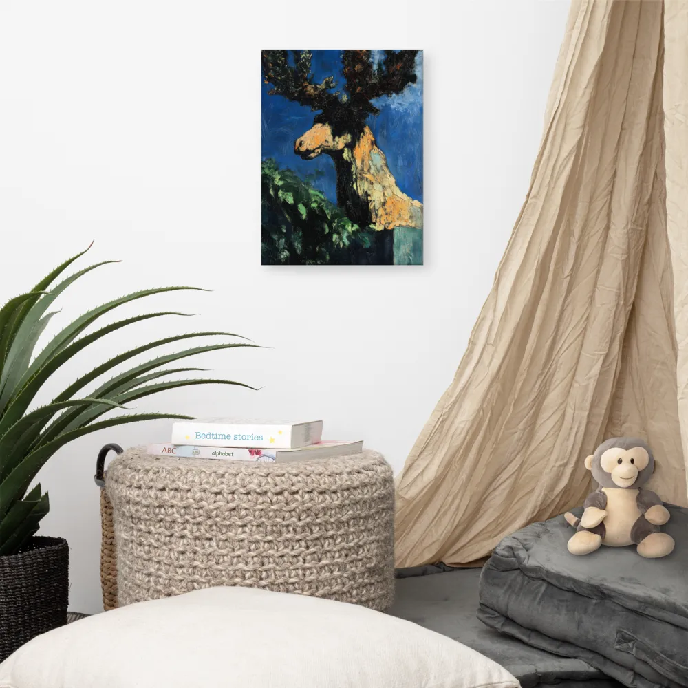 The Majestic Deer in Nature | Canvas | 12″×16″