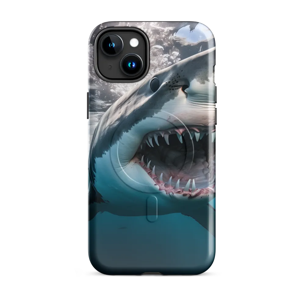 Majesty of the Ocean: The Great White Shark | Phone Case |  15 Plus | MagSafe® Tough Case | Glossy