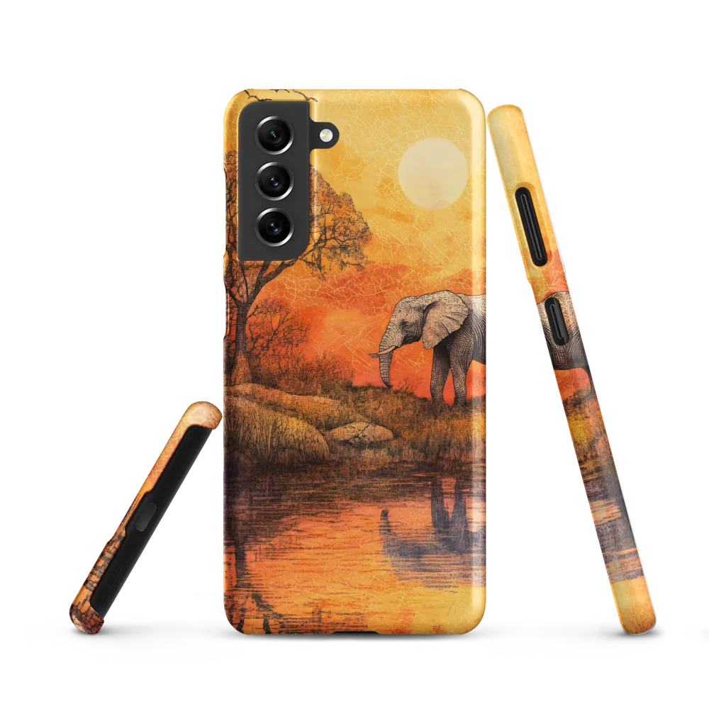 Elephant's Serenity at Dusk