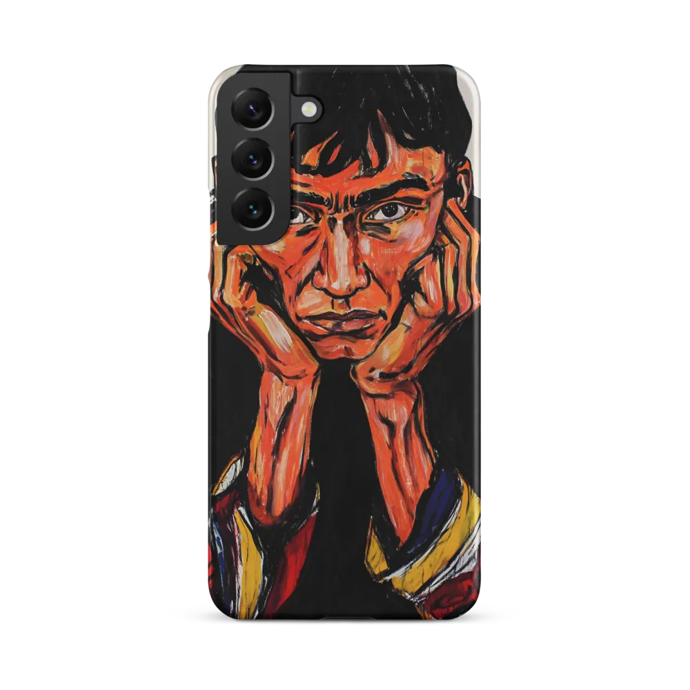 Contemplative Intensity: An Expressionist Portrait