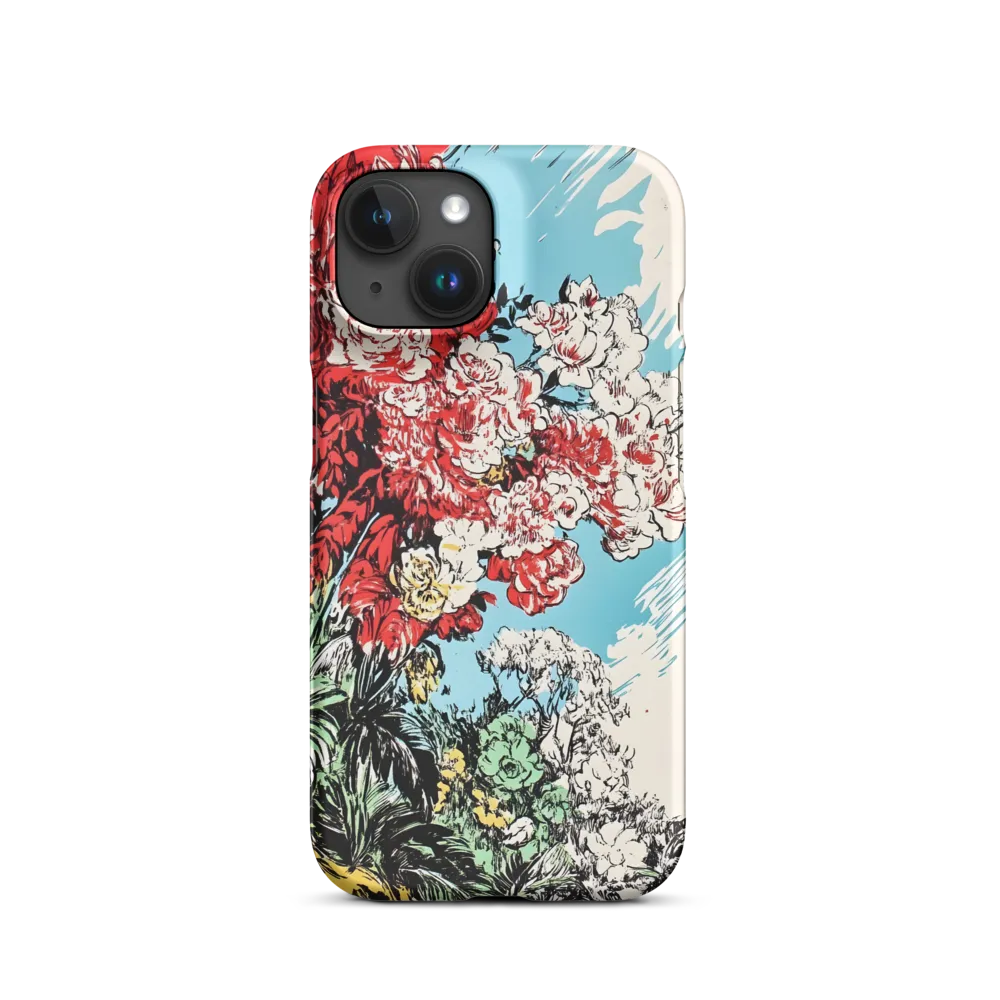 Floral Symphony in Bold Colors | Phone Case |  15 | Snap Case | Matte