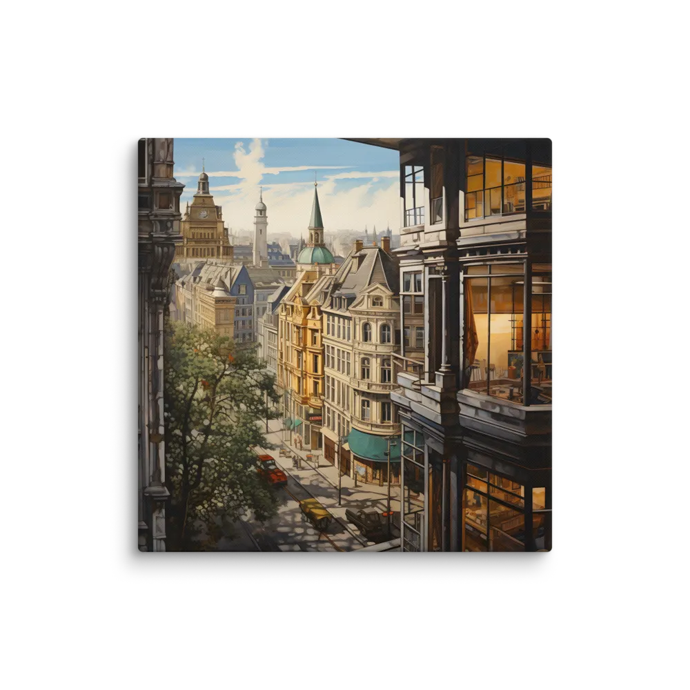 Urban Harmony: A View from Within | Canvas | 32″×32″