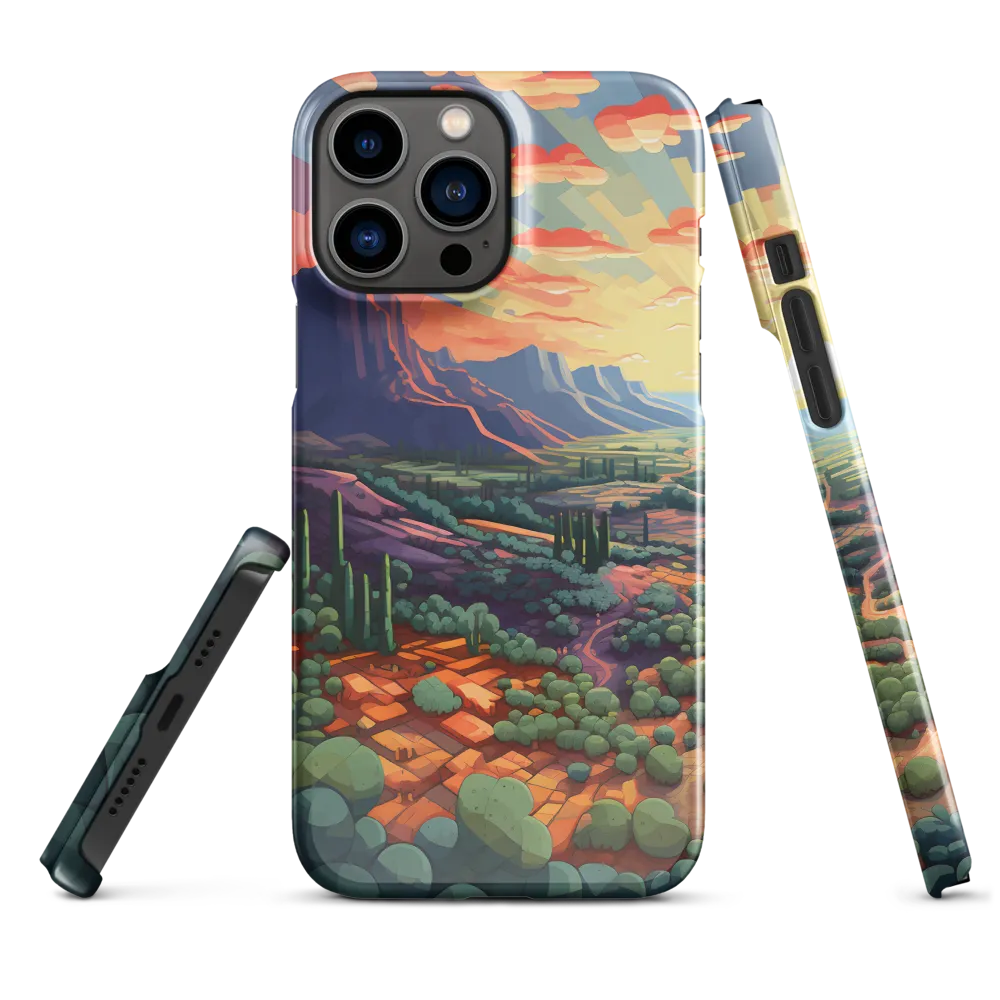 Desert Serenity at Dusk | Phone Case |  13 Pro Max | Snap Case | Glossy