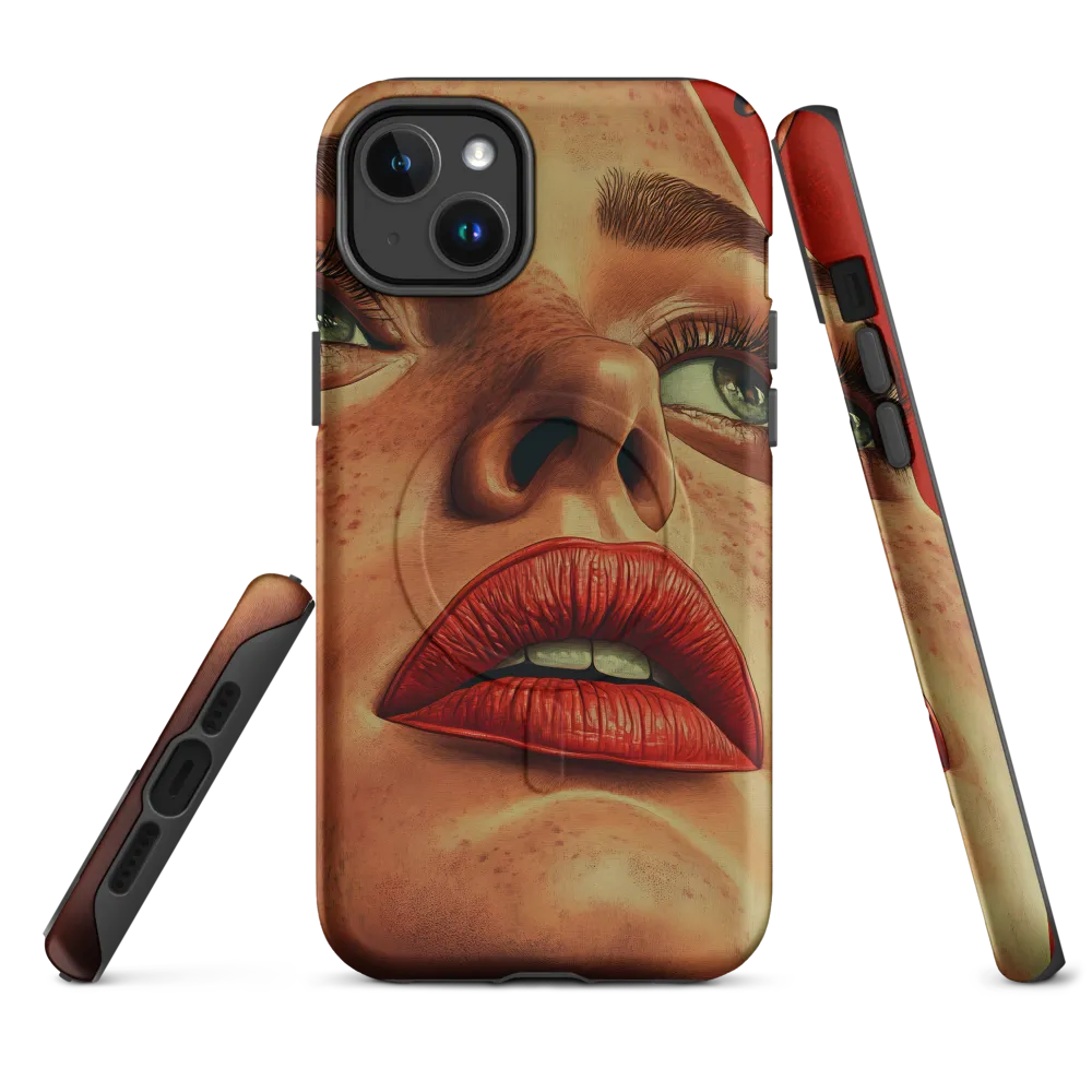 Red Intensity: A Portrait of Elegance