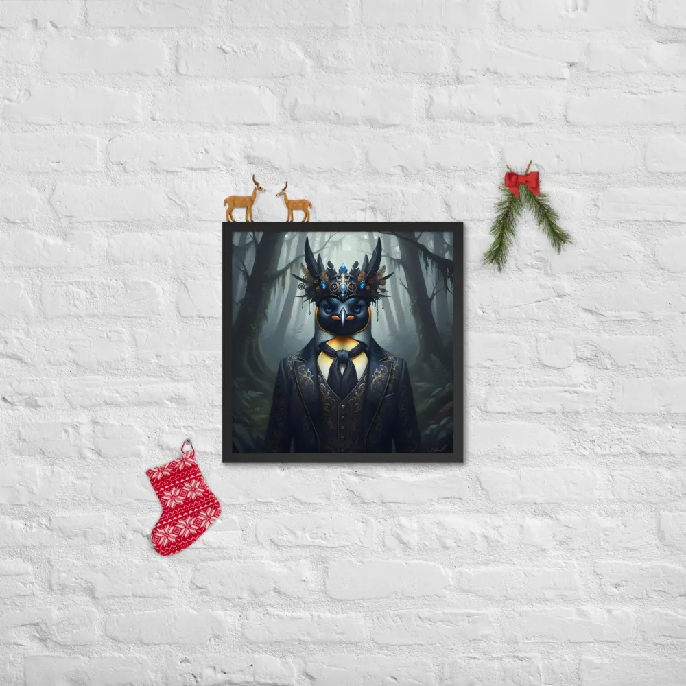 Woodland Regent 
 Poster with Black Frame | 18″x 18″