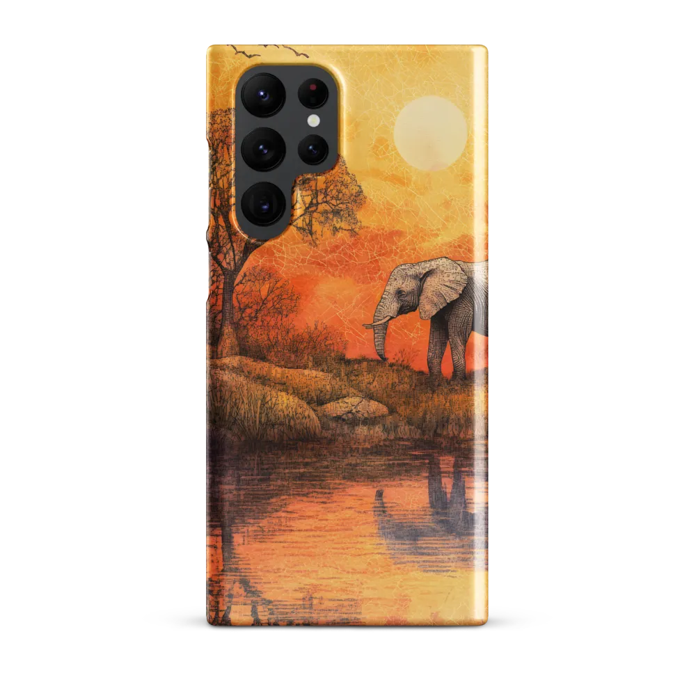 Elephant's Serenity at Dusk