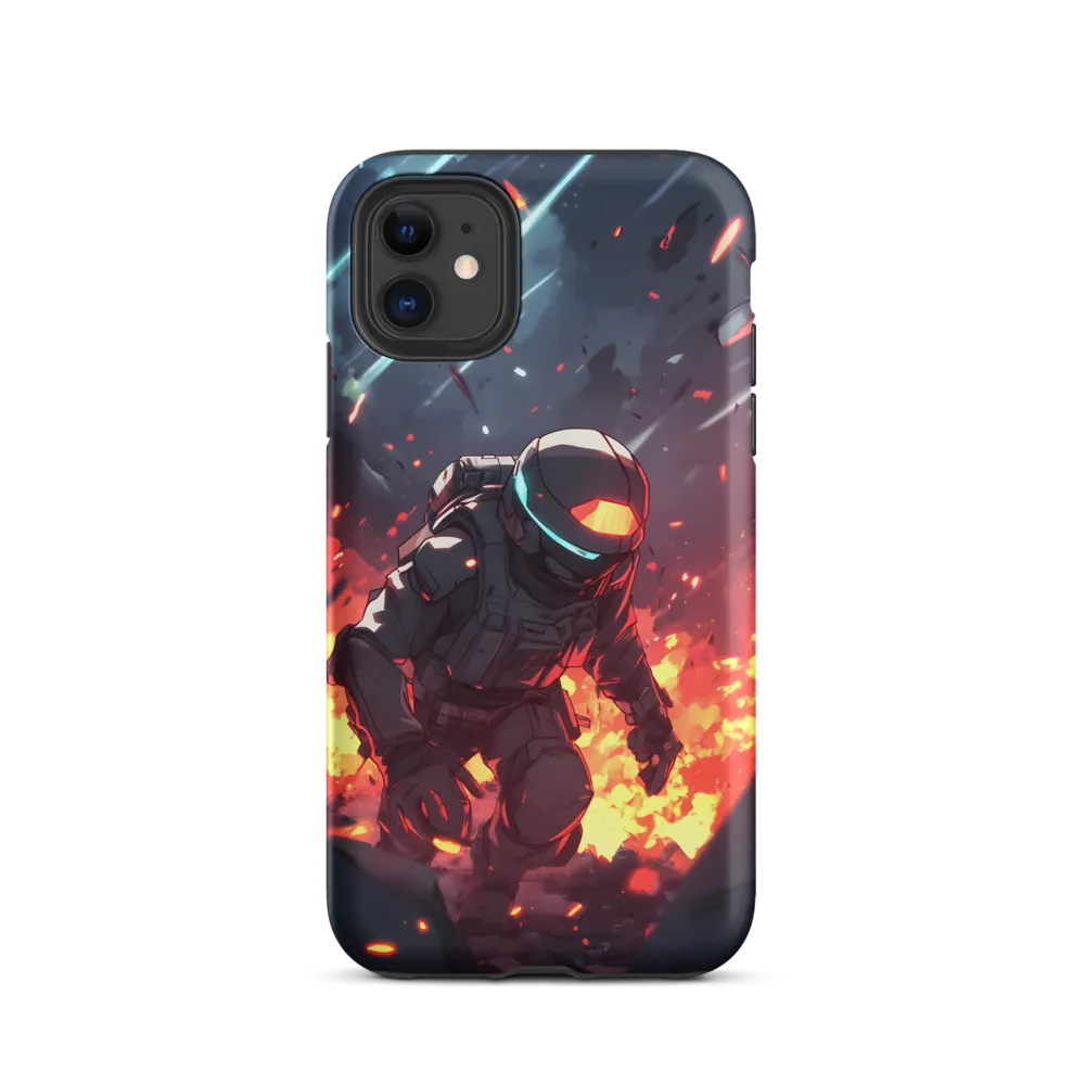 Astronaut Amidst Chaos