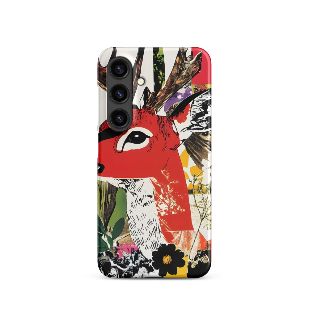 Vibrant Harmony: The Deer in Nature | Phone Case |  S24 | Snap Case | Matte