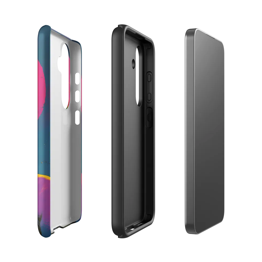 Neon Dreams: Portrait of a Modern Muse | Phone Case |  S24 | Tough Case | Matte