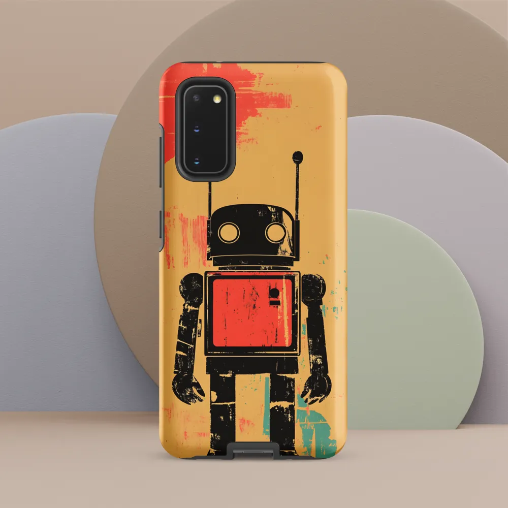 The Retro Robot | Phone Case |  S20 | Tough Case | Matte