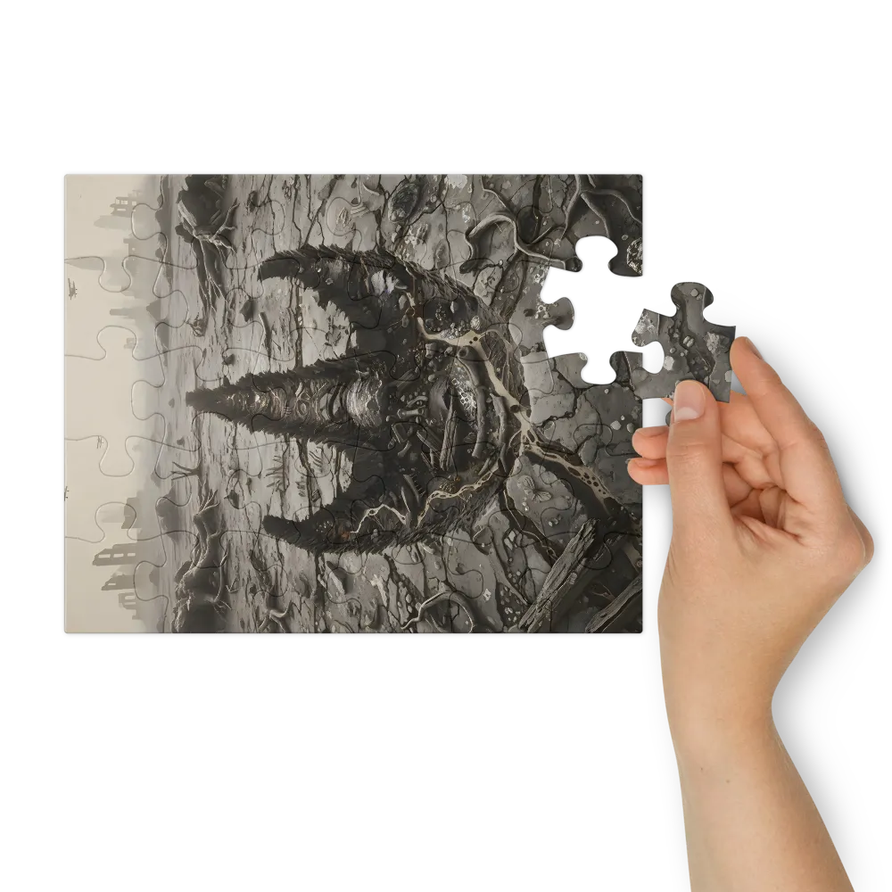 Sepia Wasteland 
 Jigsaw Puzzle in Tin Box