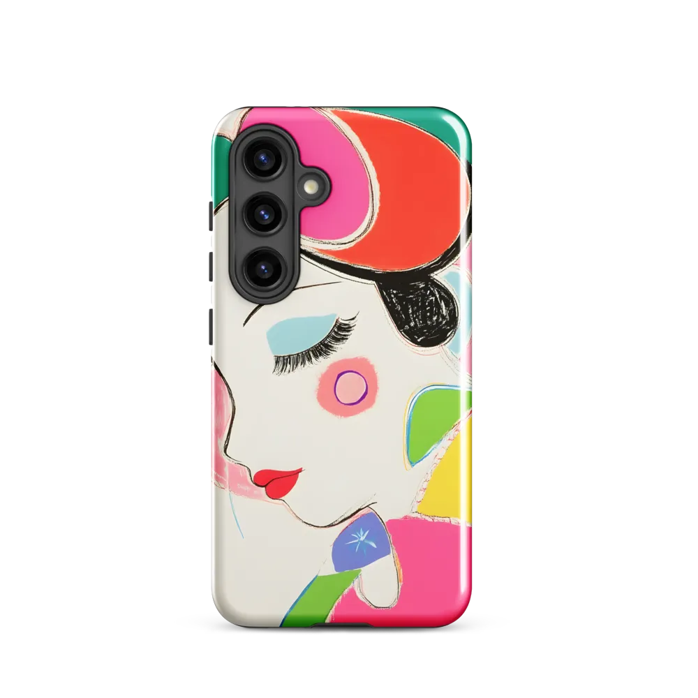 Whimsical Portrait in Colorful Abstraction