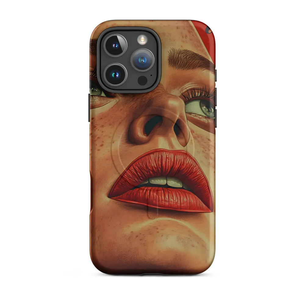 Red Intensity: A Portrait of Elegance