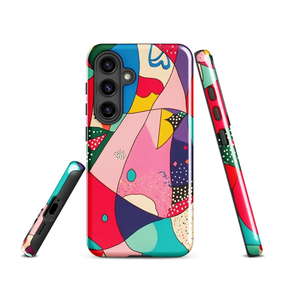 Playful Geometry in Color | Phone Case |  S24 | Tough Case | Glossy