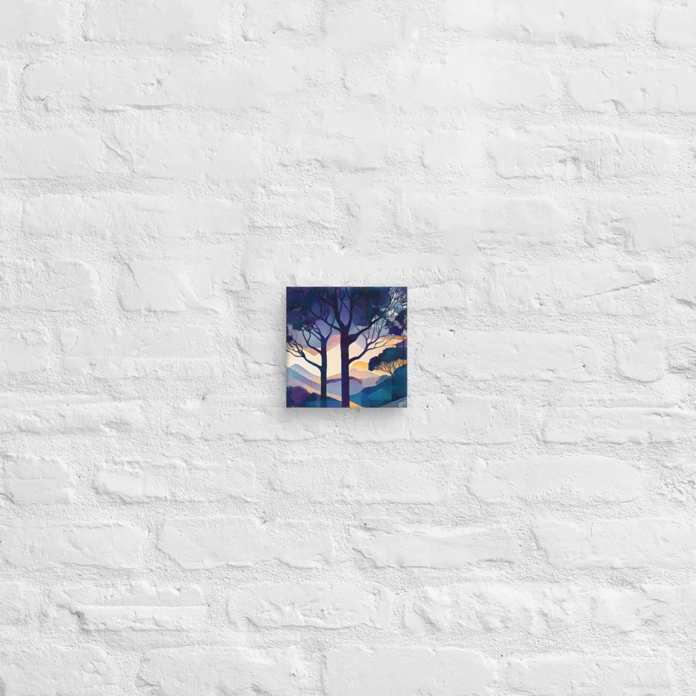 Tranquil Geometry: A Journey Through Color | Canvas | 6″×6″