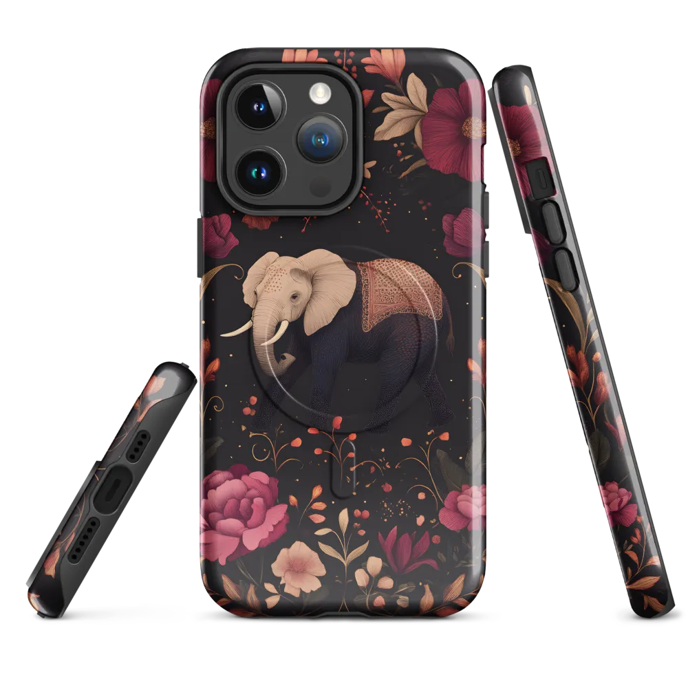 Whispers of the Wild: Elephants and Blooms