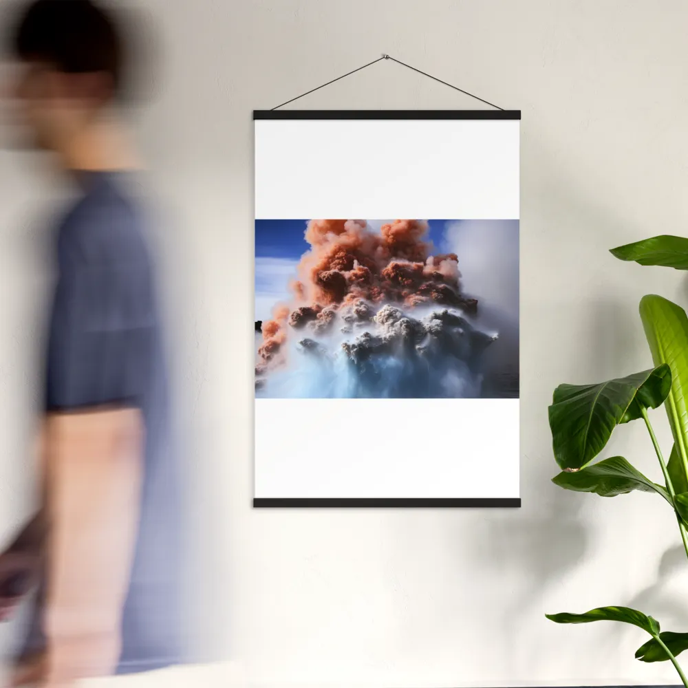 Eruption of Elements | Poster With Black Wood Hanger | 24″×36″