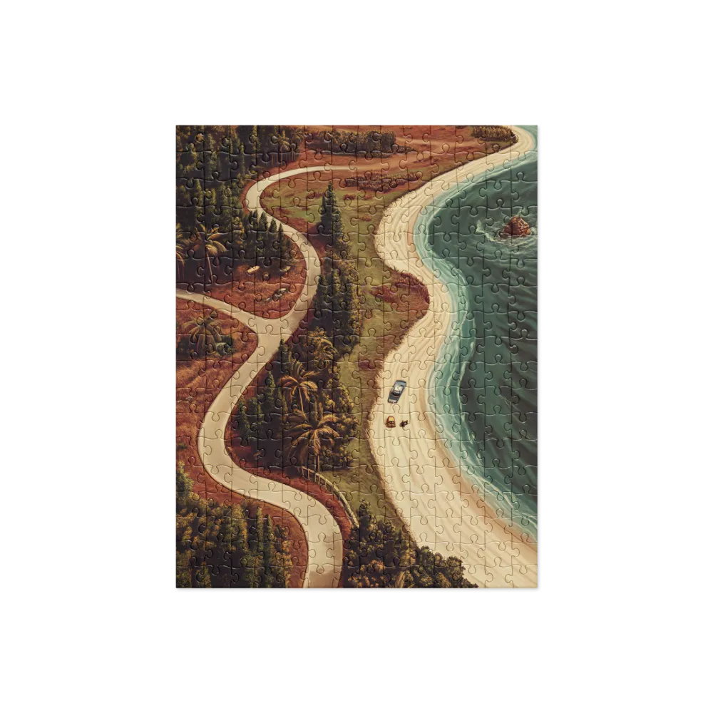 Winding Serenity: A Coastal Journey | Jigsaw Puzzle | 252 pieces