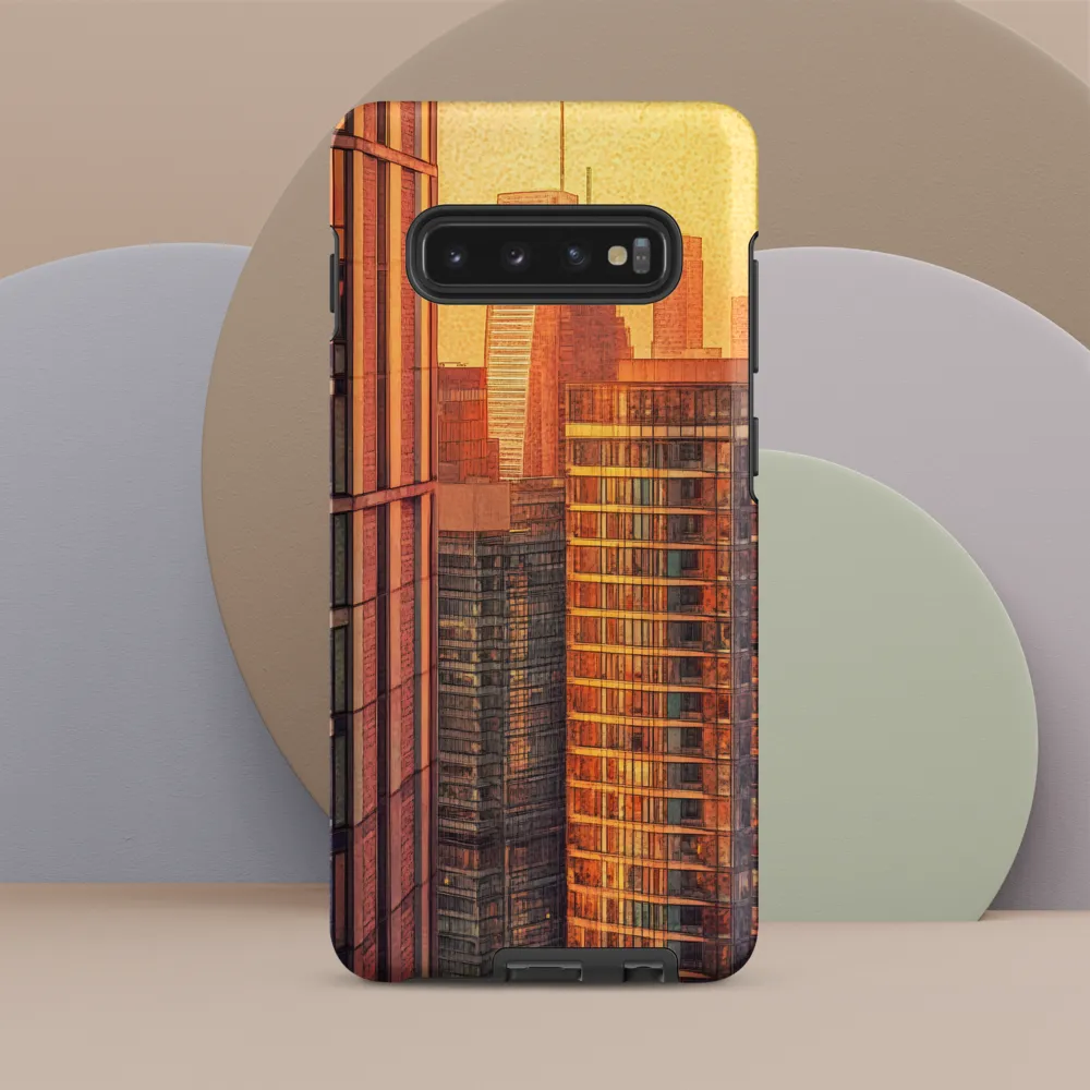 Urban Serenity at Sunset
